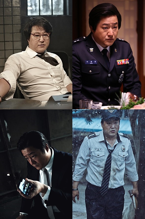 왼쪽 맨 위부터 시계방향으로 영화 '범죄와의전쟁''변호인''아수라''곡성'