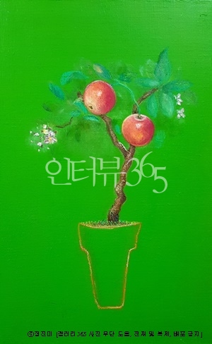 엄마의 정원,정진미, Oil on canvas,  45.5 x 33.0