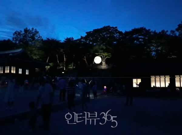 창경궁 풍기대 ‘궁궐에 내려온 보름달’/사진=문화재청